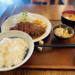 みそかつかつみや - ロースカツ定食