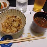 北新地 穂の河 - 茸と鶏の炊き込みご飯