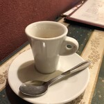 マッシモッタヴィオ - 平日ピッツァランチ（サラダ、ドリンク付き）：１５００円のエスプレッソ