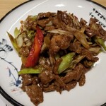 羊大厨 - ラム肉と長ネギ炒め。