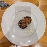 La Stalla - ウスムラサキホウキダケとナスのグリル