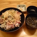 和食れすとらん天狗 - 戻りかつをの香味づけ丼