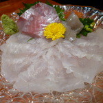 お季味 - お造りのようなカワハギの刺身