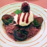 ALWAYSカマヤ - 地元ぶどうのスムージーとミルクシャーベット。