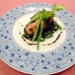 ALWAYSカマヤ - うなぎのミルフィーユ。うなぎソースがよくできていました。