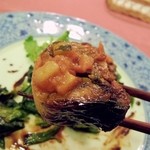 ALWAYSカマヤ - うなぎのミルフィーユ。クレソンもシャキッとしていました。