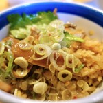 中華そば ひらこ屋 きぼし - ニボ炊き飯スープがけ