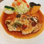 マシュウ - 豚肉のなす添えグラタンのアップ