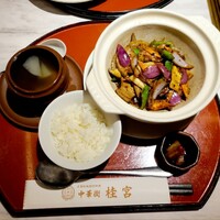 中華街 桂宮 - ランチのレバーの黒味噌炒め(税込980円) ご飯少なめ これに選べるデザートが付きます 中華街 桂宮 - ランチのレバーの黒味噌炒め(税込980円) ご飯少なめ これに選べるデザートが付きます