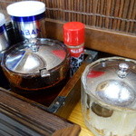 とら食堂 - 胡椒は三種類、ラー油、必須の玉ねぎみじん切り～