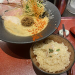 恋し鯛 - 鯛坦麺と鯛メシのセット