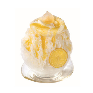 The seasonal “lemon ice cream” has a refreshing taste that is only available today◎