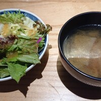 肉寿司 肉和食 KINTAN コレド室町 - サラダとスープ