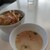 ひより - 料理写真:サラダと豆乳スープ