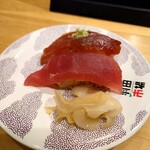 回転寿司 羽田市場 - 赤身と漬け