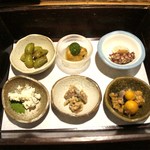 酒盃 - お通し６品