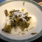 田中屋 - 高菜しらすごはん