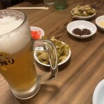 横濱家  - 生ビールで乾杯なり♪