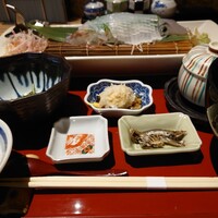 対馬のどぐろとイカ活き造り 博多 魚蔵 都ホテル店 - 