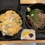 Shinshiyuu Teuchi Soba Kobayashi - 親子丼定食(冷たいそばで)