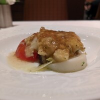 カランドリエ - 鯖　帆立　焼茄子　トマト　蕪　オレンジ　ブロッコリー　鴨のジュレ