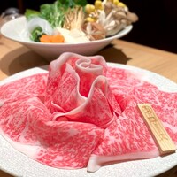 最飛び飛騨牛 しゃぶすき家 馬喰一代 名古屋WEST - 極上飛騨牛「最とび」しゃぶしゃぶ