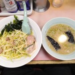 ラーメンかいざん - ラーメン（750円）、つけ麺変更（50円）、トッピング玉子（100円）