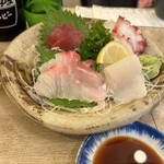 酒場 ふくろ - R5.9  本日の刺盛り　4点盛り