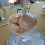 サンパーラー - ピーチパフェ