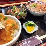 Ebisuya - ミニしょうゆカツ丼とおろし蕎麦のセット