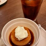 Taberuna Iru Piatto - お肉のランチ(1100円)　ヘーゼルナッツプリン&アイスコーヒー