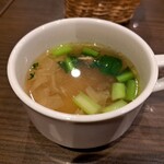 タベルナ イル・ピアット - お肉のランチ(1100円)　スープ