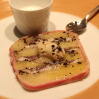 ラ・ブランシュ - スペシャルテ （鰯とじゃが芋のテリーヌトリュフ風味　アンチョビのクリーム添え　と 鰯のスープ）