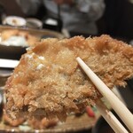 わらべ菜魚洞 - アジフライはふわふわサクサク