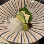 醐山料理 雨月茶屋 - こんにゃくと湯葉のお刺身