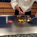 Teppanyaki Tokiwa - 手際よく焼いてくれます