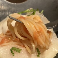 オッジ ダルマット 西麻布店 - 洋梨の冷製パスタ　リフトアップ