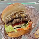 TENSHO BURGER - キング(トッピング:パティ一枚)