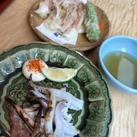 対馬のどぐろとイカ活き造り 博多 魚蔵 都ホテル店 - 