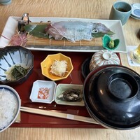 対馬のどぐろとイカ活き造り 博多 魚蔵 都ホテル店 - 