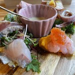 Dietro i tempi - 真ん中は、とうもろこし冷製スープ