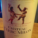 龍IMPROVE - シャトー・クレール・ミロン 2007