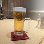 おたる政寿司 - パーフェクトクラッシックの中ジョッキ 660円(2023年9月)