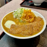 吉野屋 - 冷やしころカレーうどん(揚げ5枚)