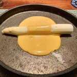 蒼 - 白アスパラガス オランデーズソース