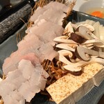 多満喜 - 鱧と松茸のしゃぶしゃぶ