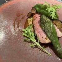 プレヴナンス - 鴨胸肉　秋ナス　万願寺唐辛子