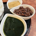 こひる庵 - 抹茶みつ200円　自家製ぜんざいあん150円（安っ！）きなもん150円