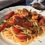 パルテノペ - 10月のお勧め 
      伊豆の赤海老のスパゲティ