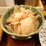 しののめヌードル - くるみだれせいろに付く鰹節